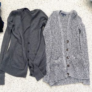 Two American Eagle Oversized cardigans